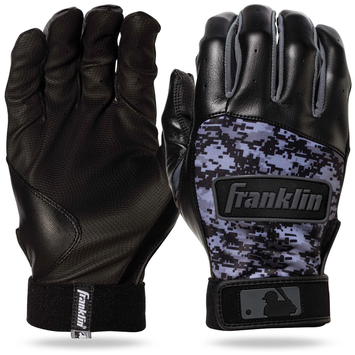Baseball-Schlaghandschuhe Franklin's DIGITEK® BLACK/BLACK (Jugend M)