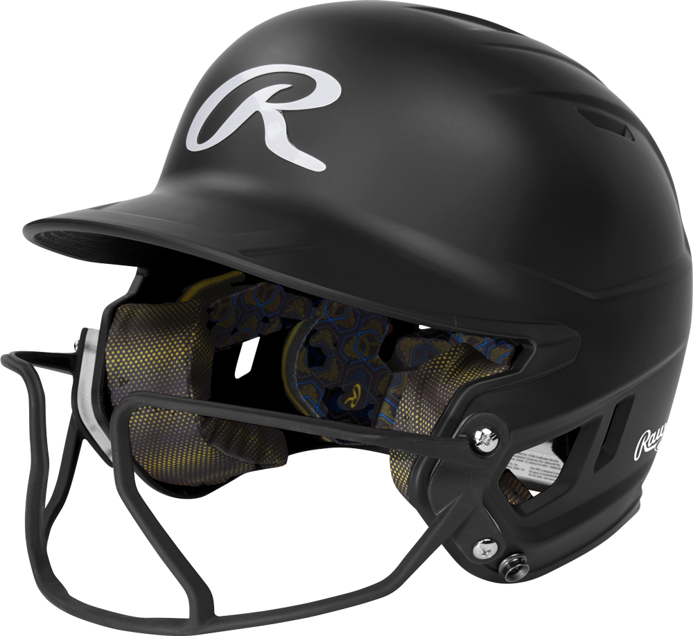 Schlaghelm Rawlings MACH HI-VIZ MIT ANGESCHLOSSENEM VIZSBFG (6 7/8" - 7 5/8") SENIOR